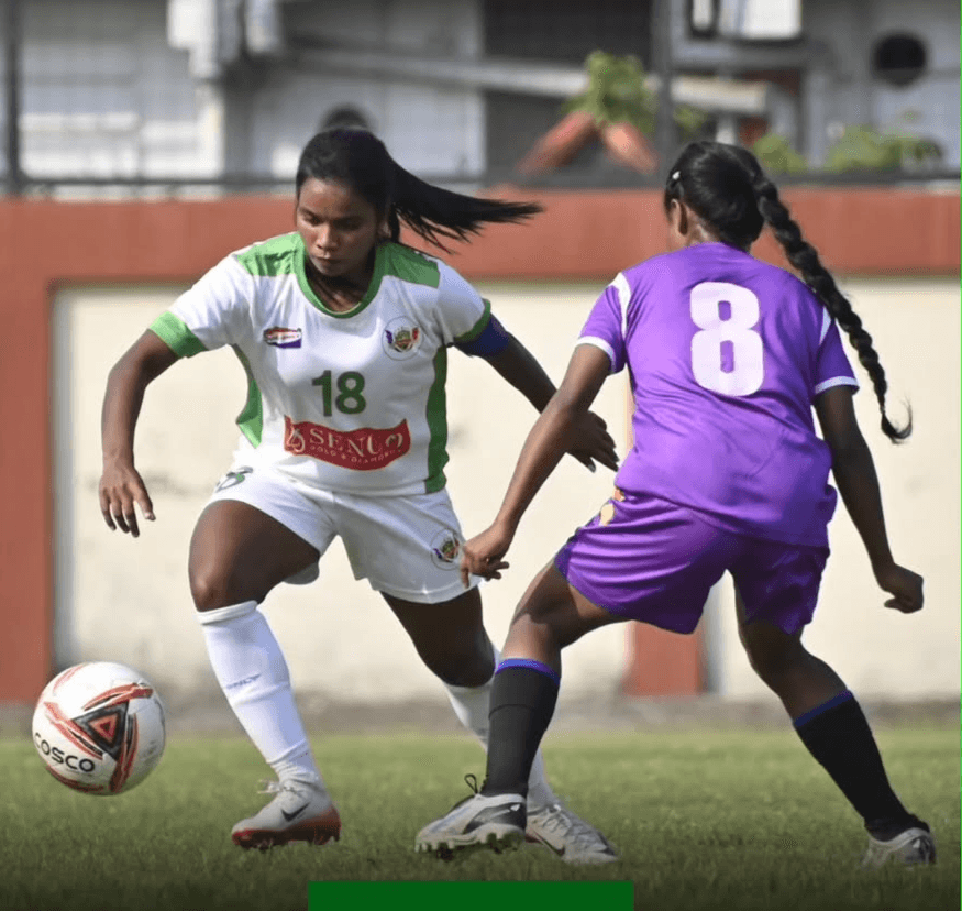 ⚽⚽ Singo Murmu & Mamta Mahata with brace as Sribhumi FC thrash Dipti Sangha FC