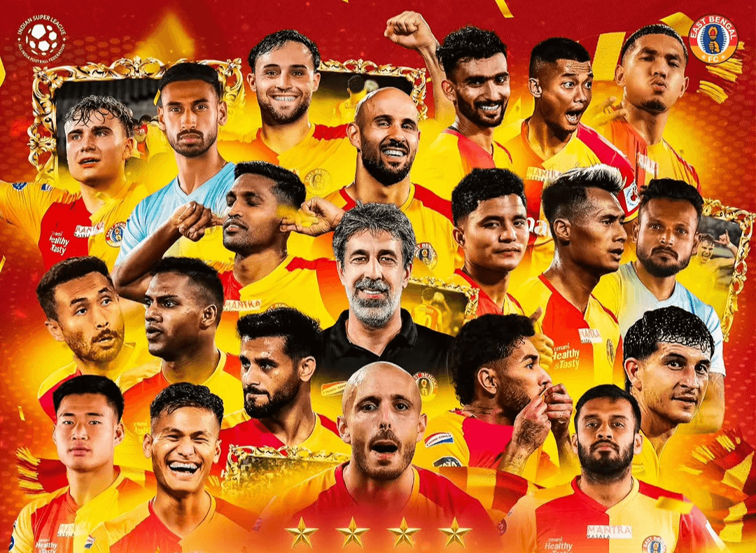 ⚡ East Bengal FC Paint India Red and Gold with Indian Super League 2025-26 Triumph