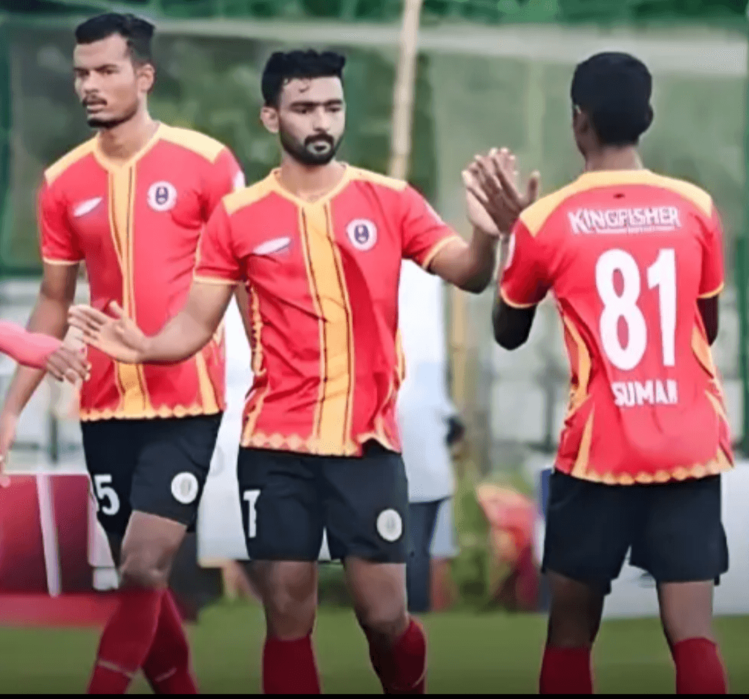 👑 Vishnu PV treble as East Bengal FC destroy Bidhannagar SA